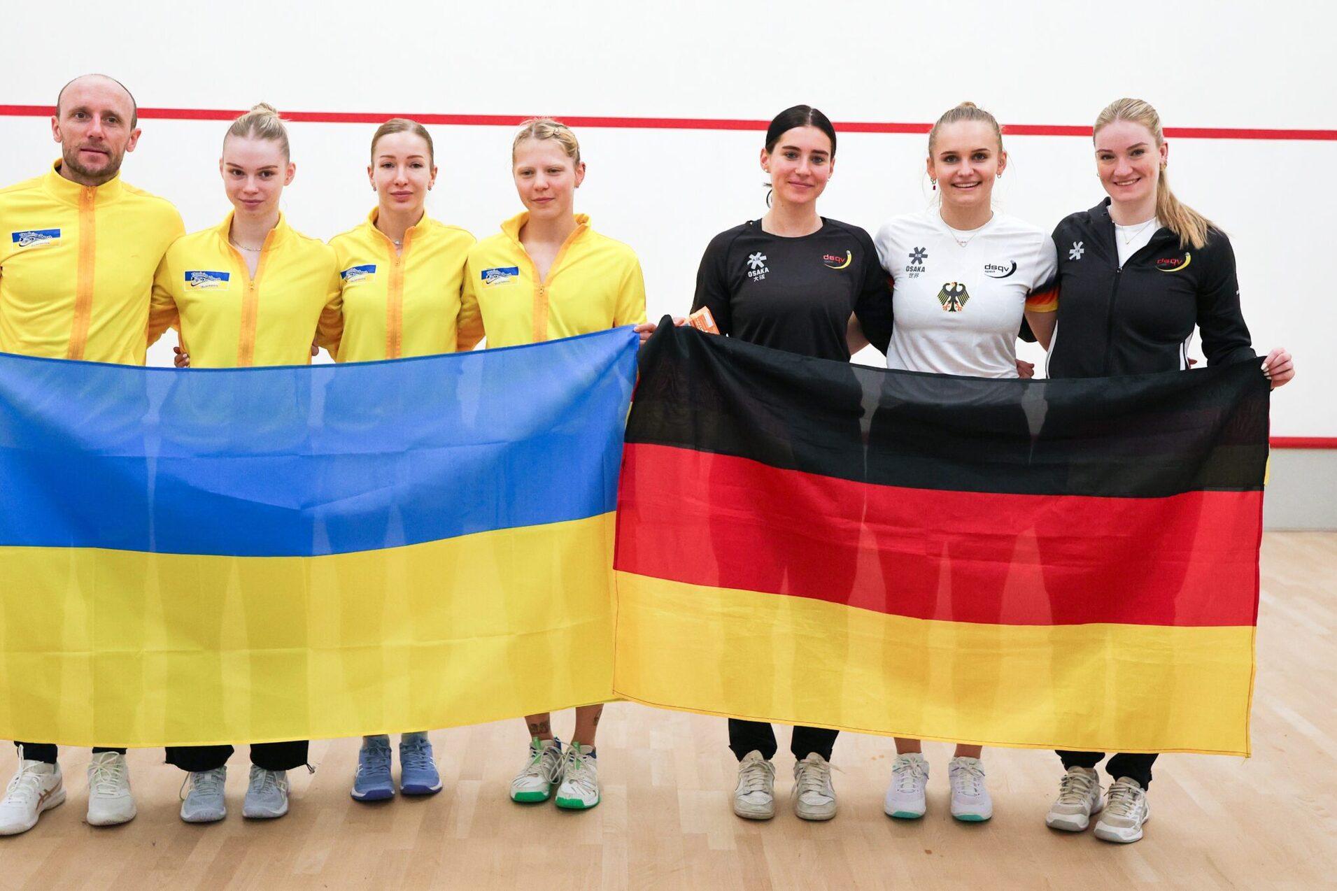 Deutschland wird am Ende durch einen 2:1 Sieg gegen die Ukraine Neunter in der Division eins - Bild: DSQV - Lennard Jessen