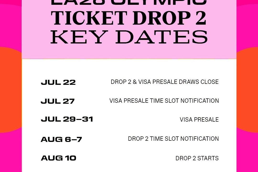 Alle Informationen zum Ticketdrop No. 2 f&uuml;r LA28 - Bild: LA28