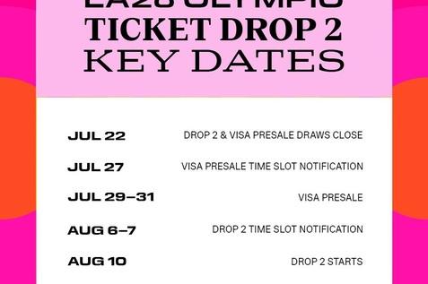 Alle Informationen zum Ticketdrop No. 2 f&uuml;r LA28 - Bild: LA28